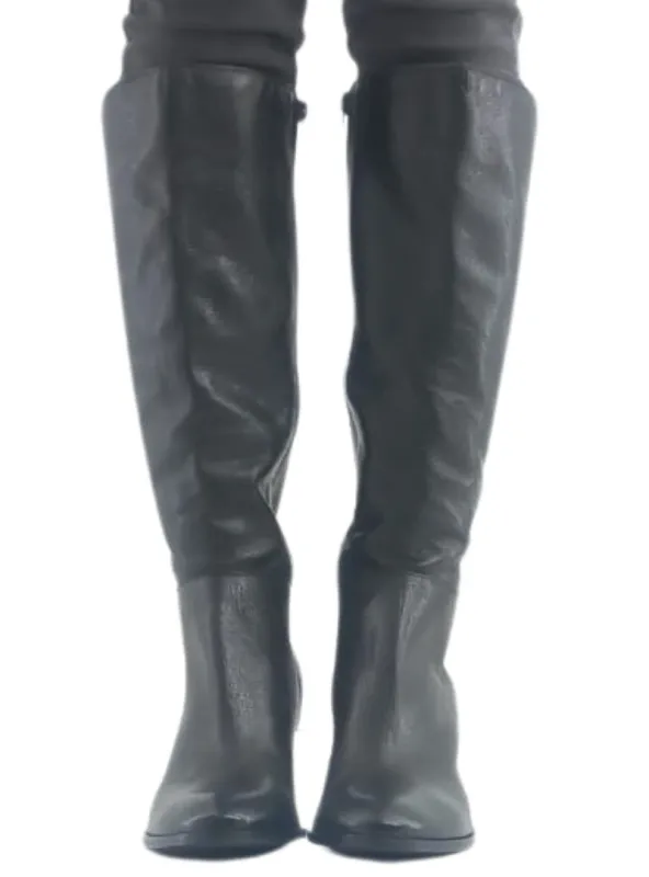 GENUINE LEATHER BLOCK HEEL BOOTS sold by FBO