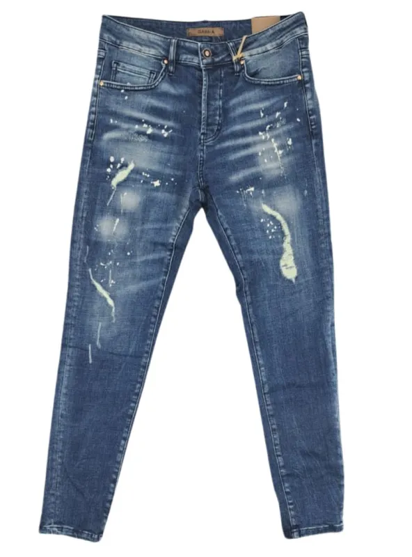 SPLASH DISTRESSED SKINNY FIT DENIM sold by FBO