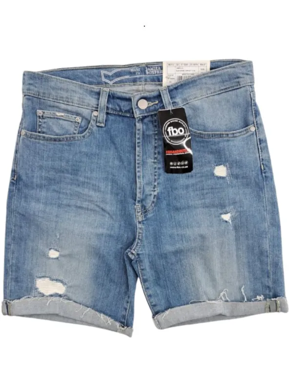 DETAILED COMFORT DENIM SHORTS sold by FBO
