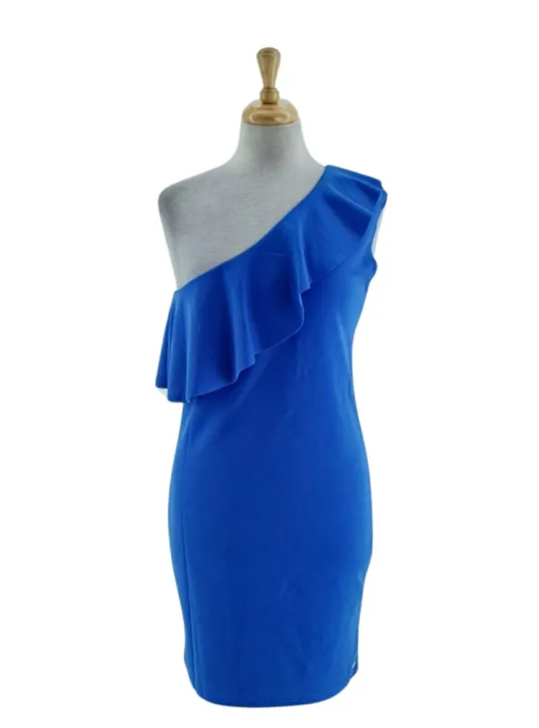 FRILL DETAILED ONE SHOULDER DRESS sold by FBO