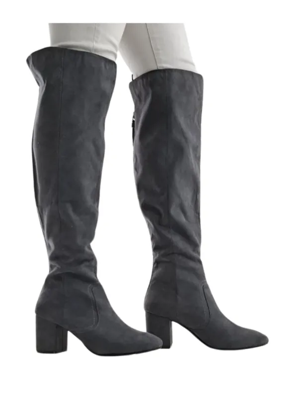 KNEE HIGH ZIP UP BOOTS sold by FBO