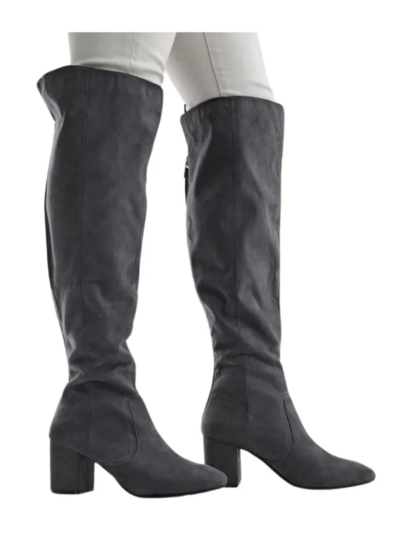 KNEE HIGH ZIP UP BOOTS sold by FBO