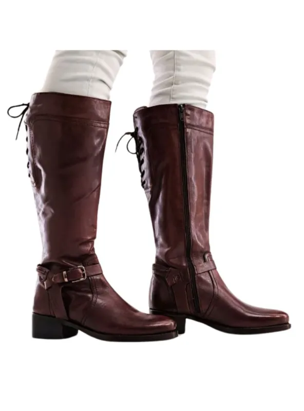 LONG BOOT WITH LACE DETAIL sold by FBO