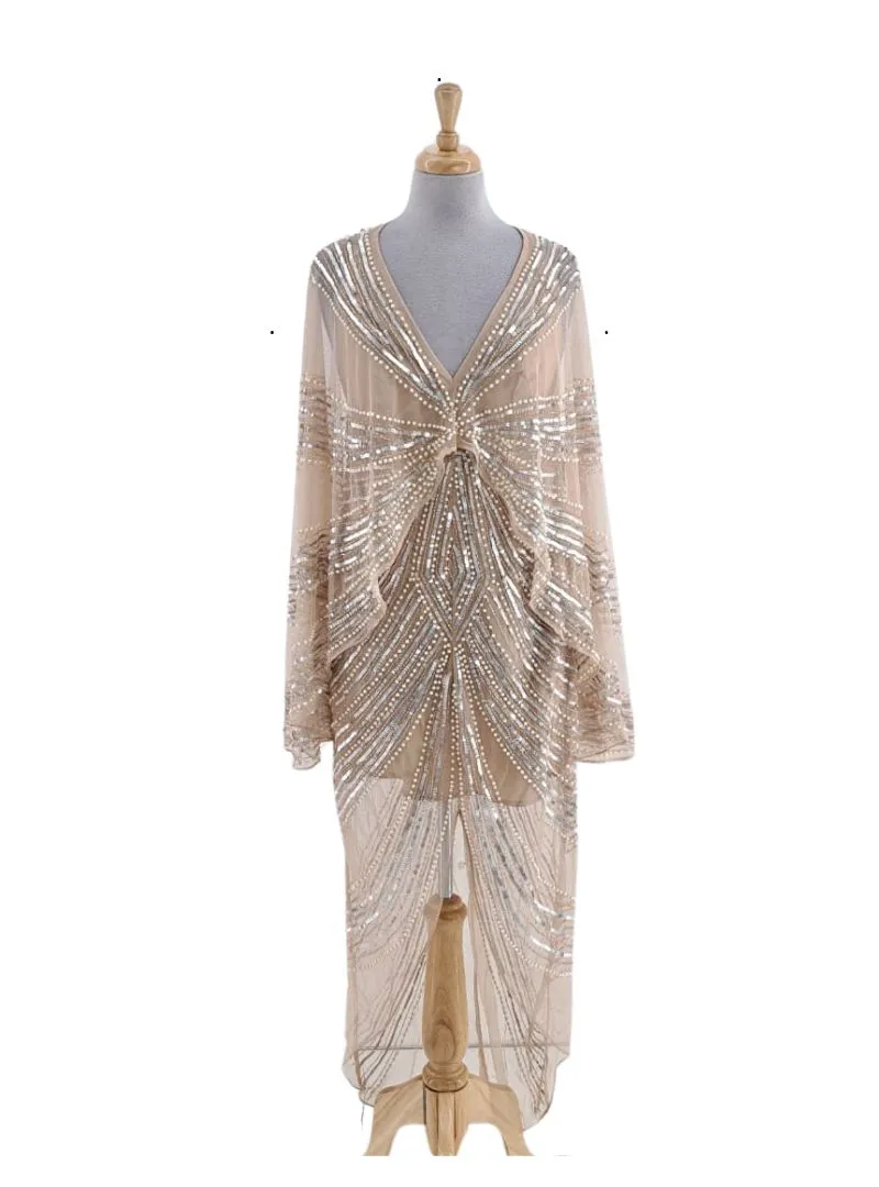 DETAILED SEQUINS DRESS sold by FBO