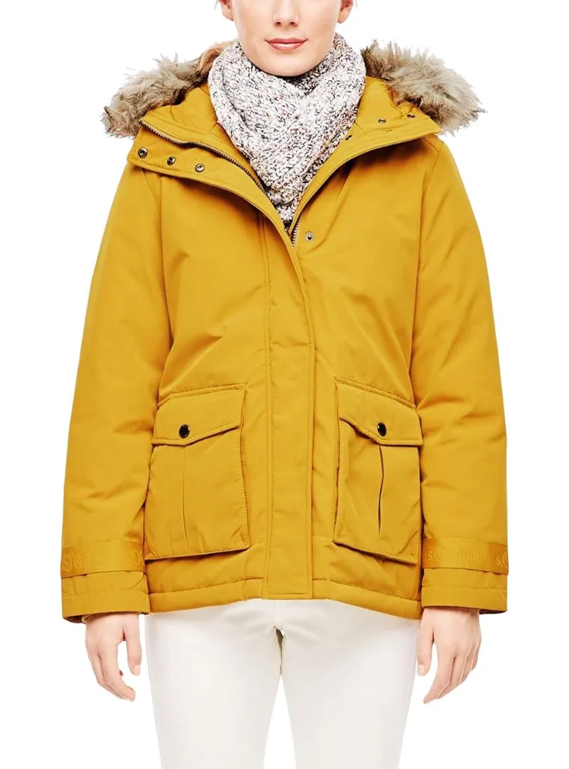 FAUX FUR HOODED JACKET sold by FBO