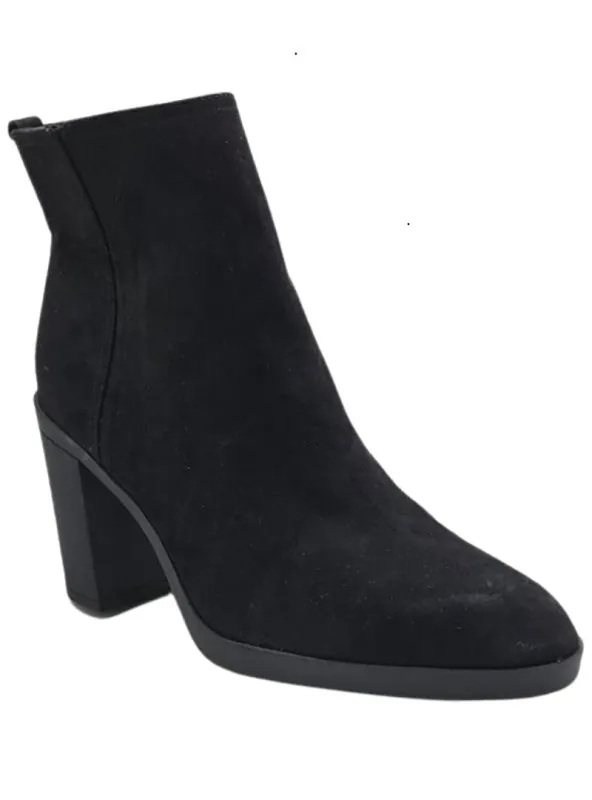 ZIP UP BLOCK HEEL SUEDE BOOTS sold by FBO
