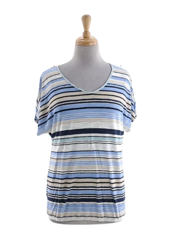 STRIPED DETAIL BLOUSE sold by FBO