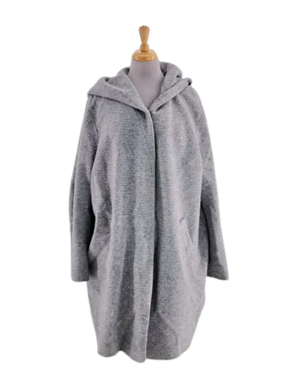 WOOL BLEND HOODED COAT sold by FBO