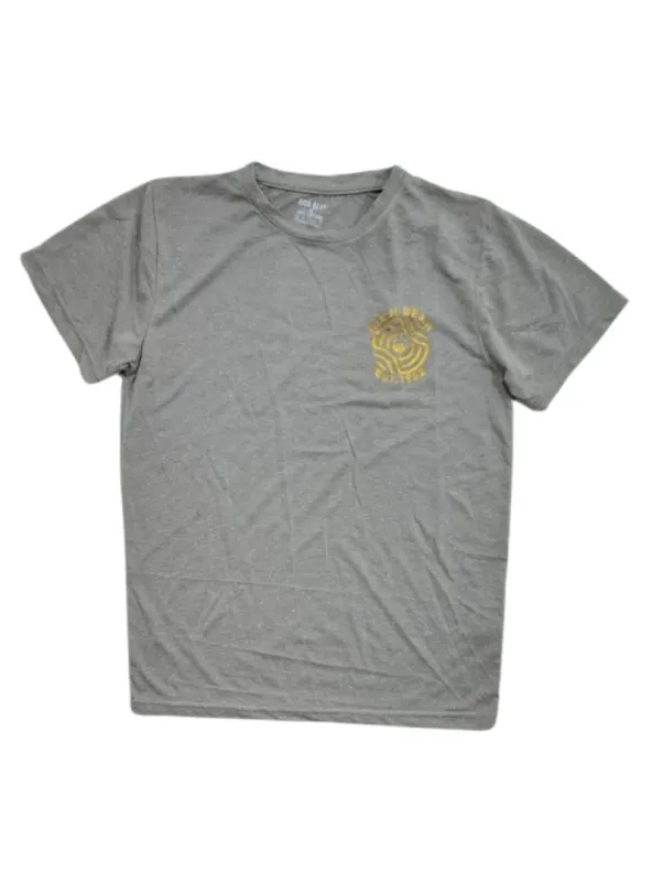 TEXTURED PRINTED CREW TEE sold by FBO