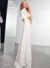 OLIVIA LACE FLUTTER SLEEVE WEDDING DRESS sold by FBO