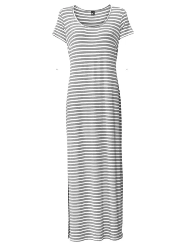 STRIPED LONG DRESS sold by FBO