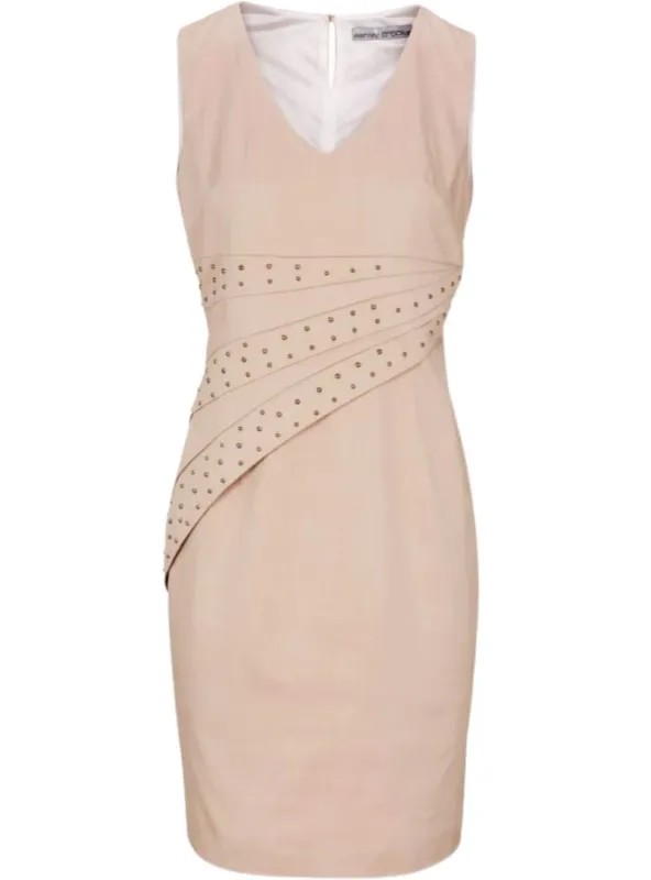SLEEVELESS DETAILED BODYCON DRESS sold by FBO