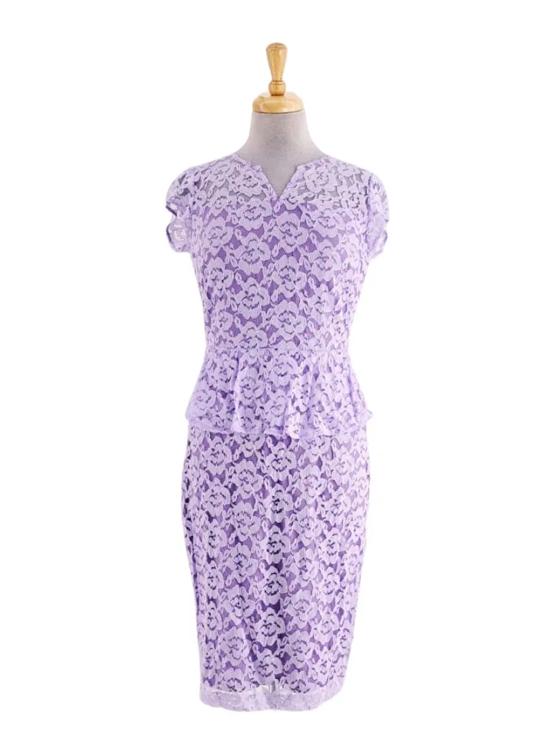 V NECK LACE DETAILED DRESS sold by FBO