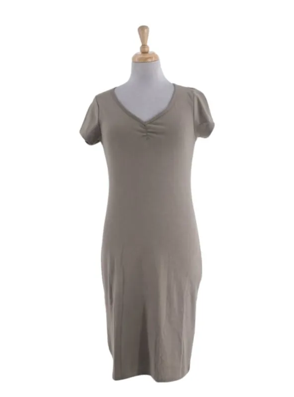 V-NECK RUCH DETAILED SLEEPWEAR DRESS sold by FBO