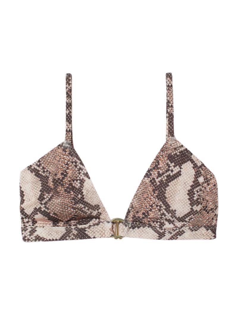 ANIMAL PRINT DETAILED BIKINI TOP sold by FBO