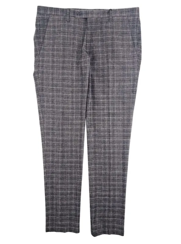 PLAID SLIM FIT TROUSER sold by FBO