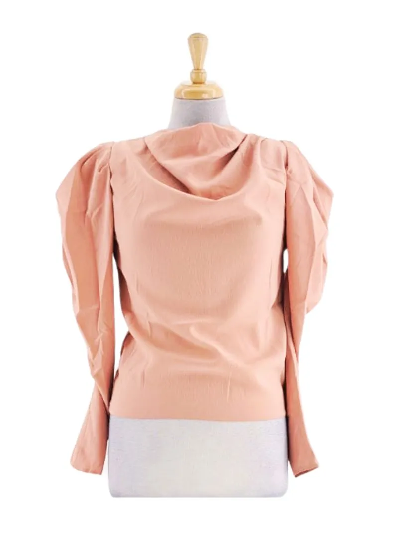 COWL NECK LONG SLEEVE BLOUSE sold by FBO