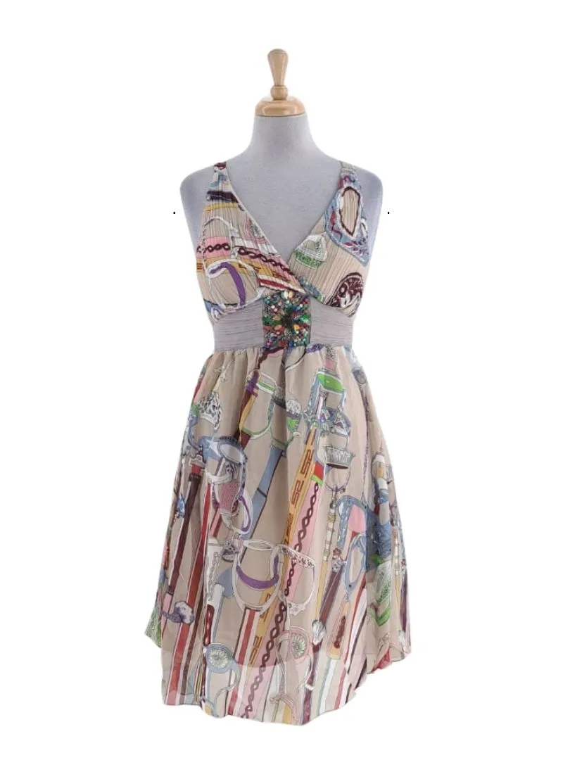 PRINTED STRAP DRESS sold by FBO