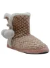 DETAILED KNIT POM POM SLIPPER BOOTS sold by FBO