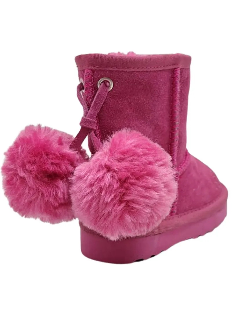 DETAILED POM POM FUR SUEDE BOOTS sold by FBO product image thumbnail 3