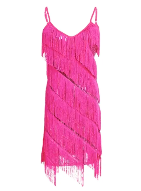 FRINGE SEQUIN STRAP MINI DRESS sold by FBO