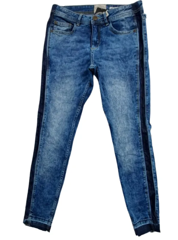 TWO TONED MID WAIST JEAN sold by FBO