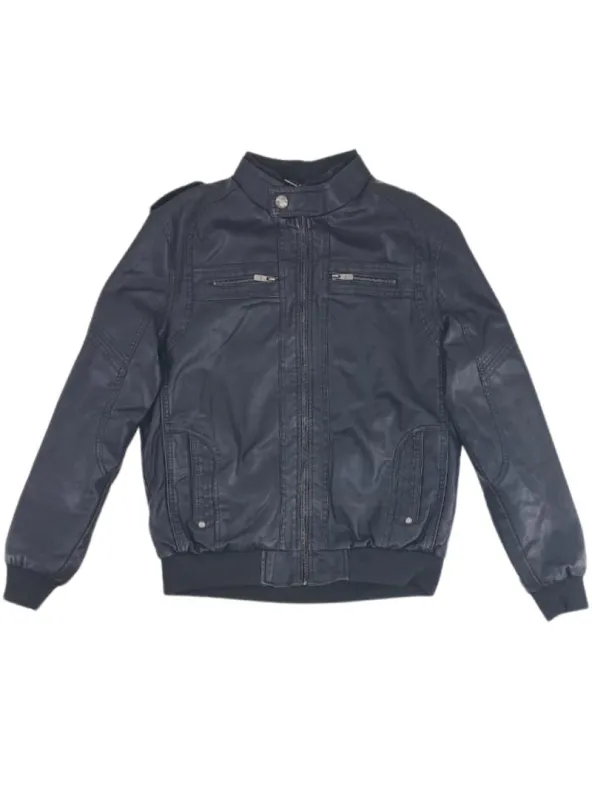PLEATHER ZIPPER JACKET sold by FBO