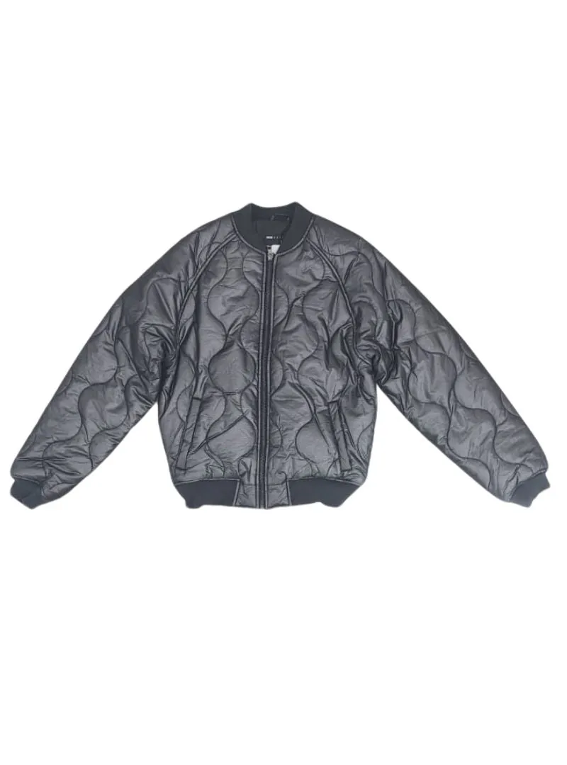 Textured Quilted Bomber Jacket sold by FBO