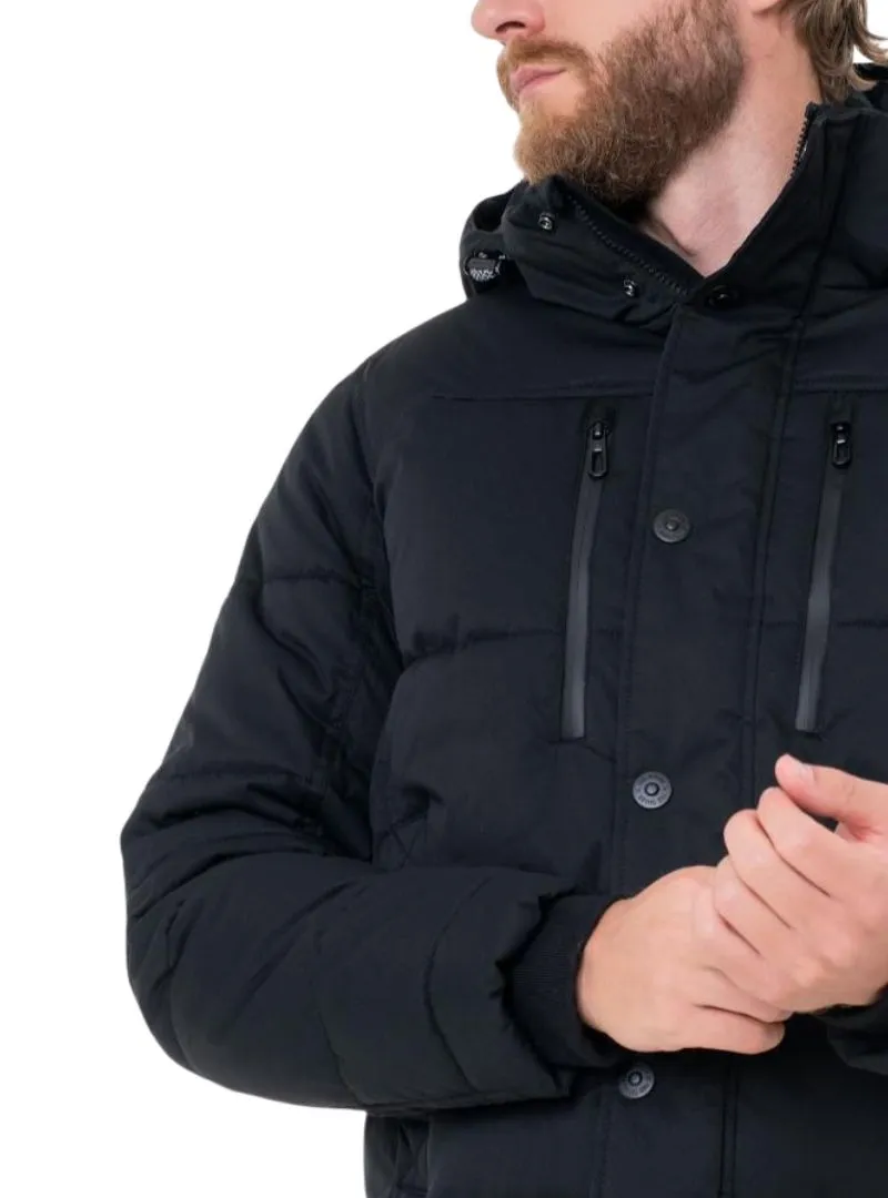 Tom Tailor Men's Hooded Puffer Jacket - Black sold by FBO product image thumbnail 3