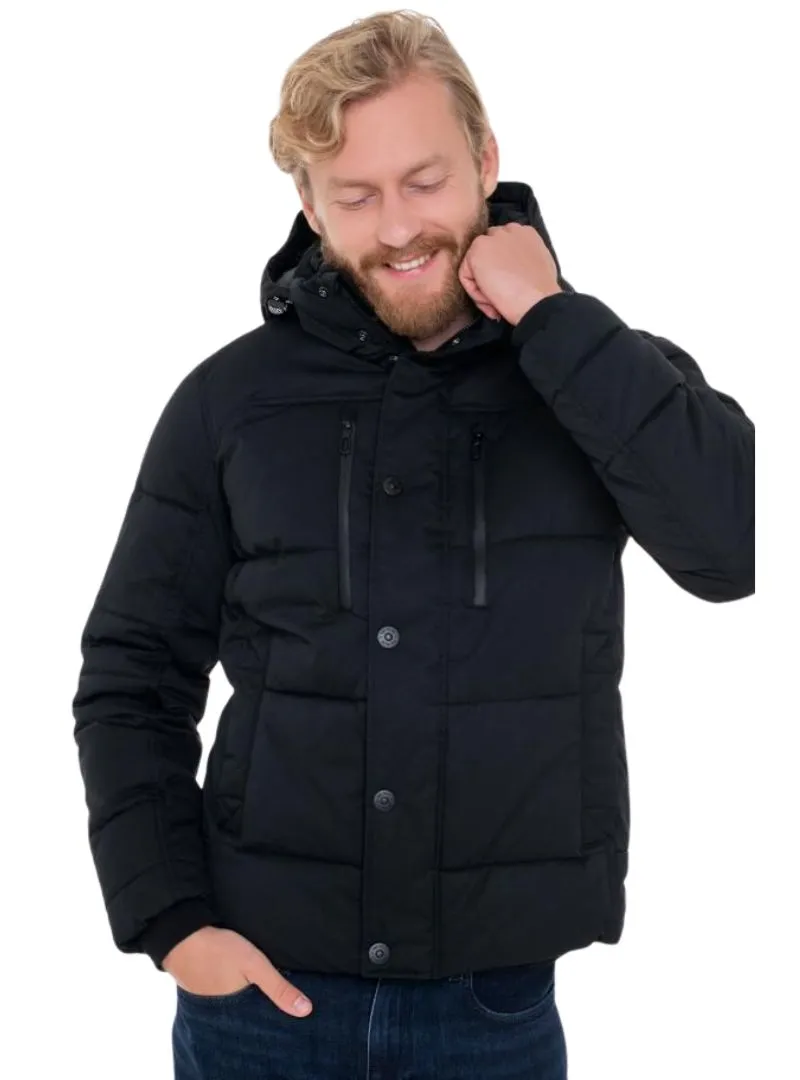 Tom Tailor Men's Hooded Puffer Jacket - Black sold by FBO product image thumbnail 2
