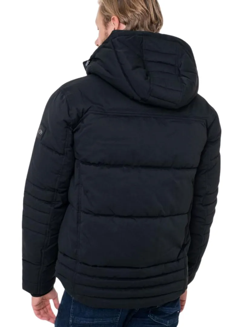 Tom Tailor Men's Hooded Puffer Jacket - Black sold by FBO product image thumbnail 4