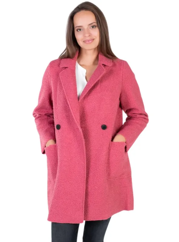 TEXTURED DOUBLE BUTTONED COAT sold by FBO