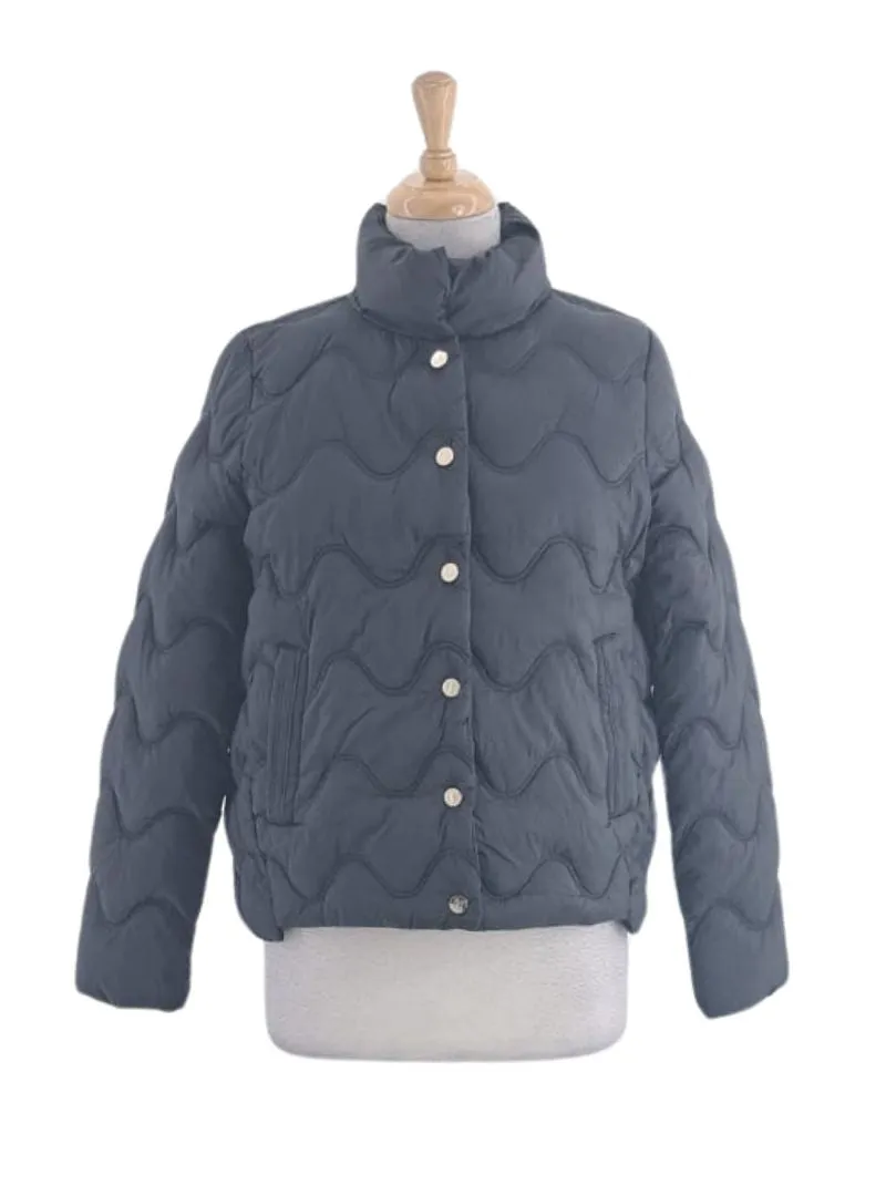 QUILTED PATTERN BUTTON UP JACKET sold by FBO