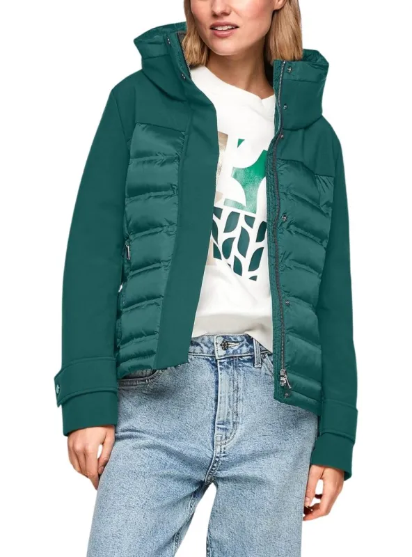 COMBO HOODED PUFFER JACKET sold by FBO