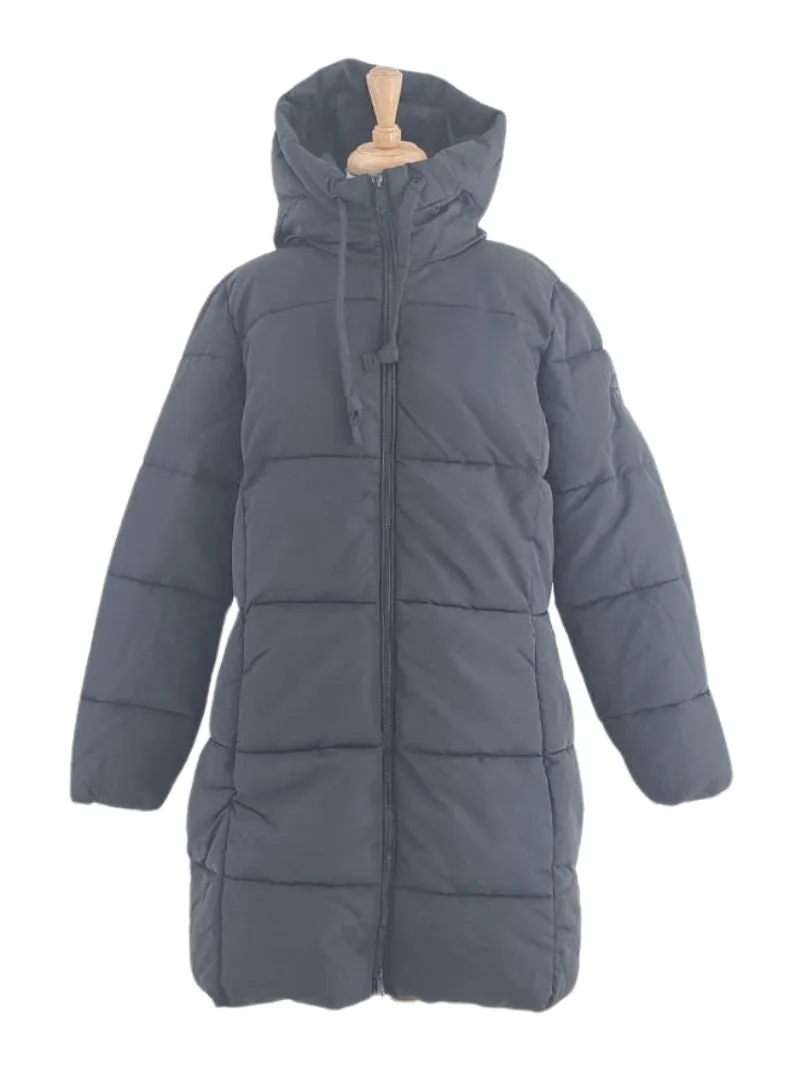 WINTERLY HOODED LONG LENGTH PUFFER JACKET sold by FBO