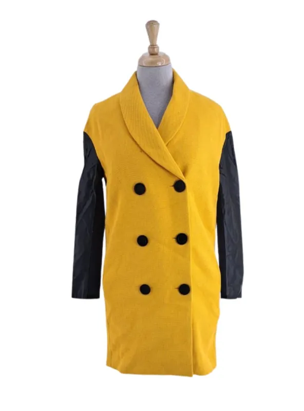 TEXTURED DOUBLE BREASTED COAT sold by FBO