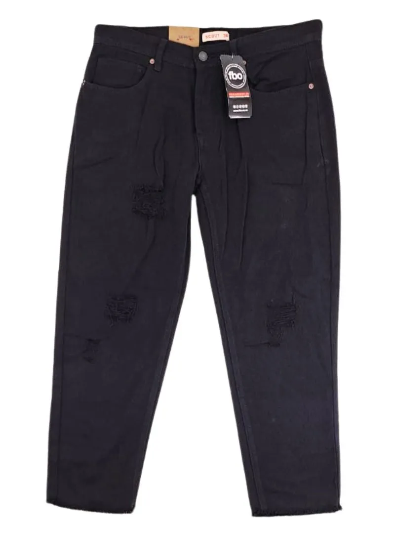 SLIM CROPPED RIBBED JEAN sold by FBO