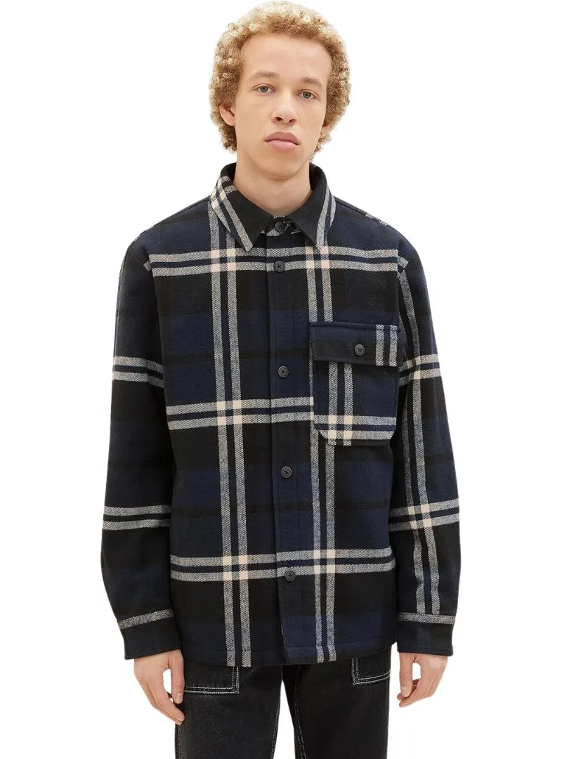 CHECKERED DETAILED SHACKET sold by FBO