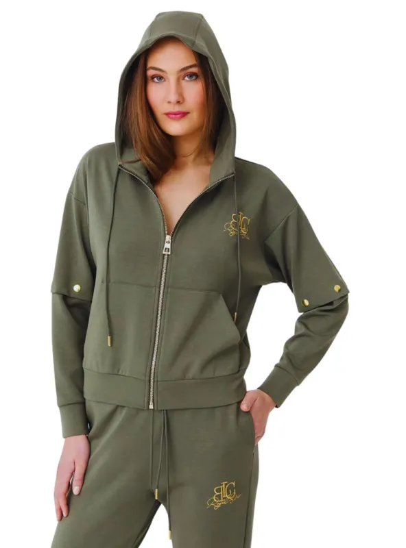 Detailed Zip Up Hoodie Jacket sold by FBO