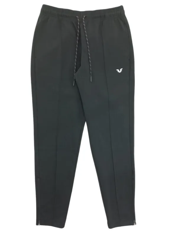 Zipper Skinny Fit Fleece Track Pants sold by FBO