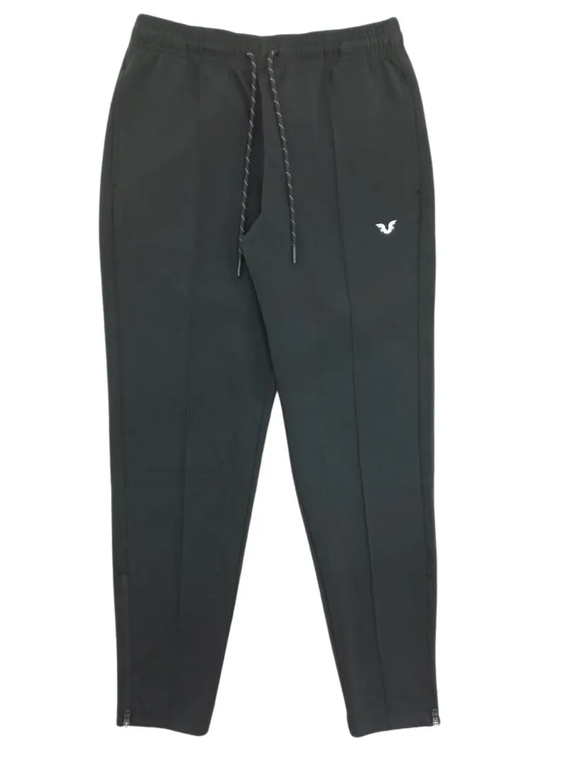 Zipper Skinny Fit Fleece Track Pants sold by FBO