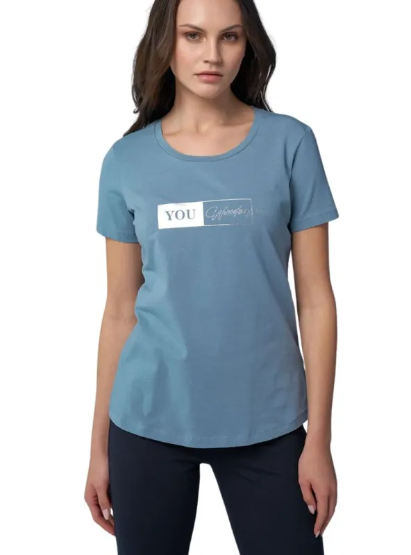 Sequin Printed Statement Tee sold by FBO