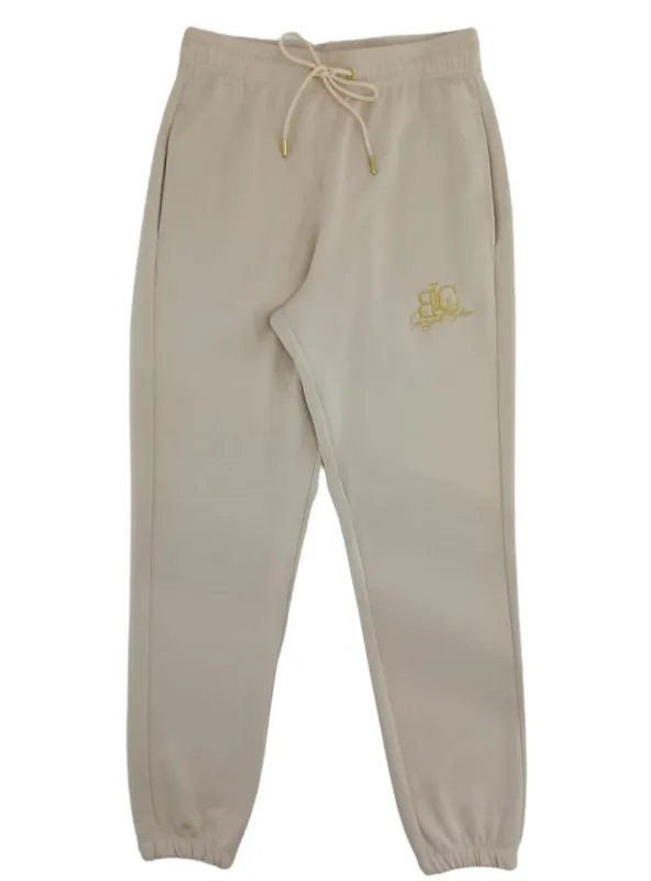 Embroided Detail Soft Fleece Track Pants sold by FBO