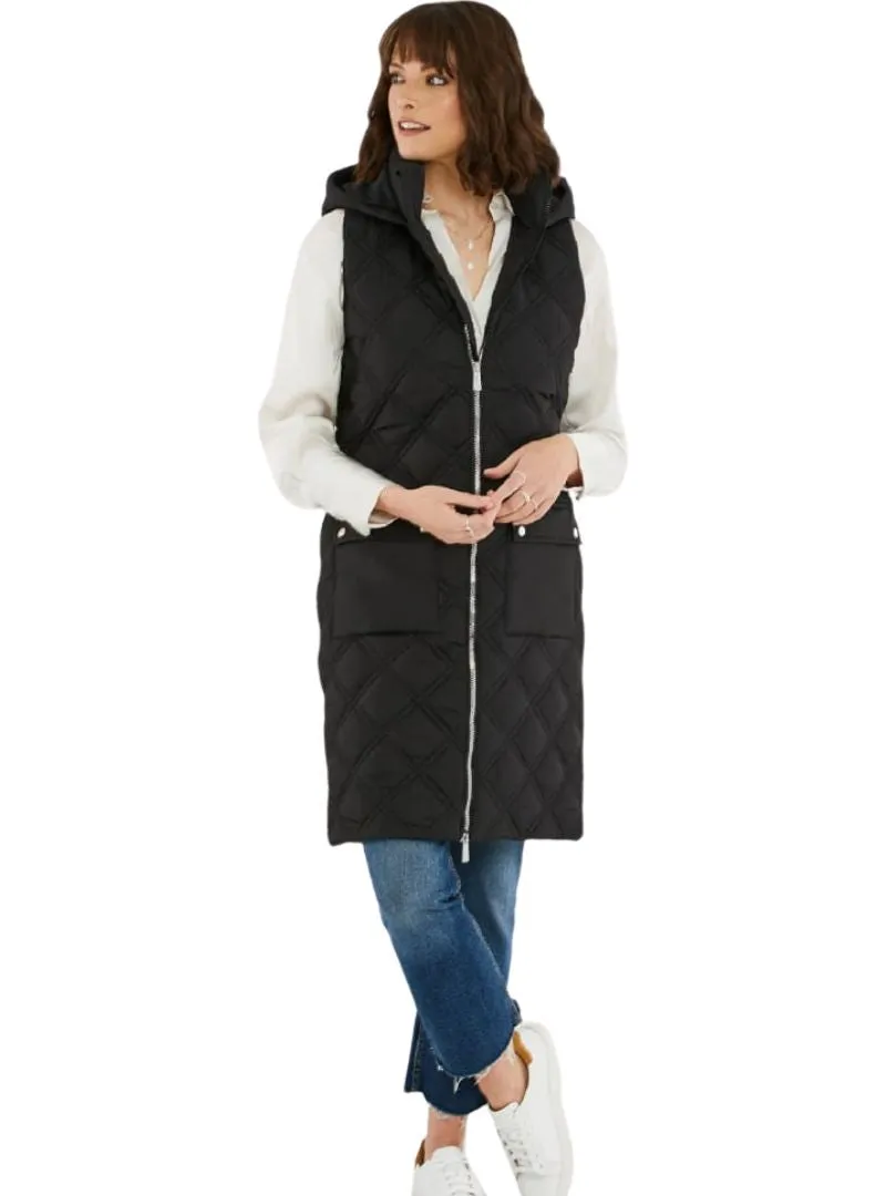 Detailed Hooded Sleeveless Jacket sold by FBO product image thumbnail 2