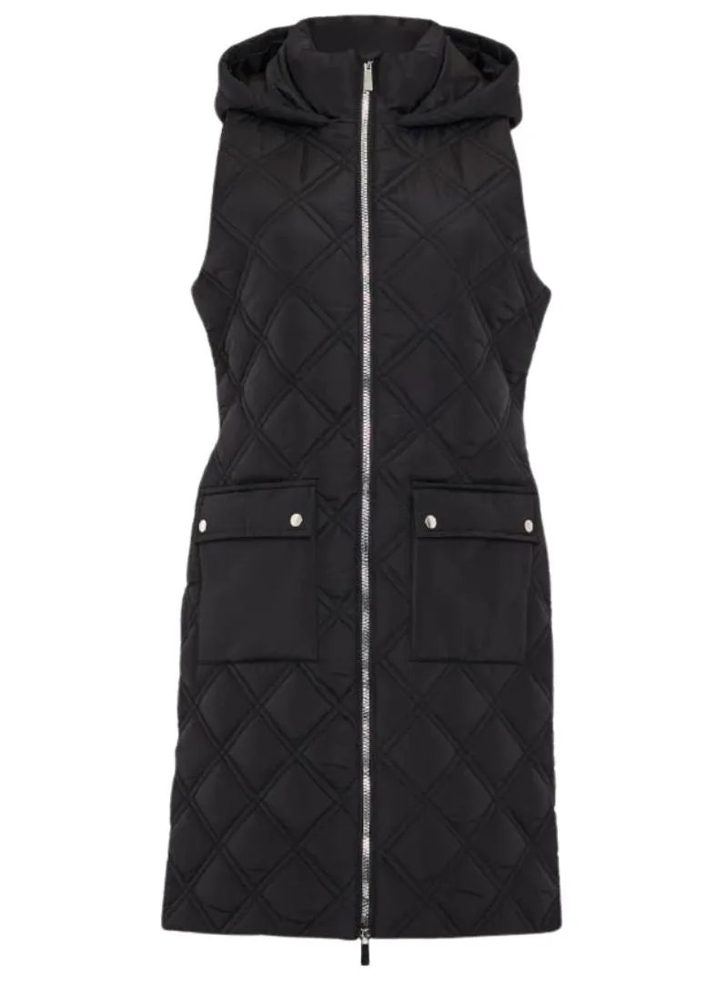 Detailed Hooded Sleeveless Jacket sold by FBO