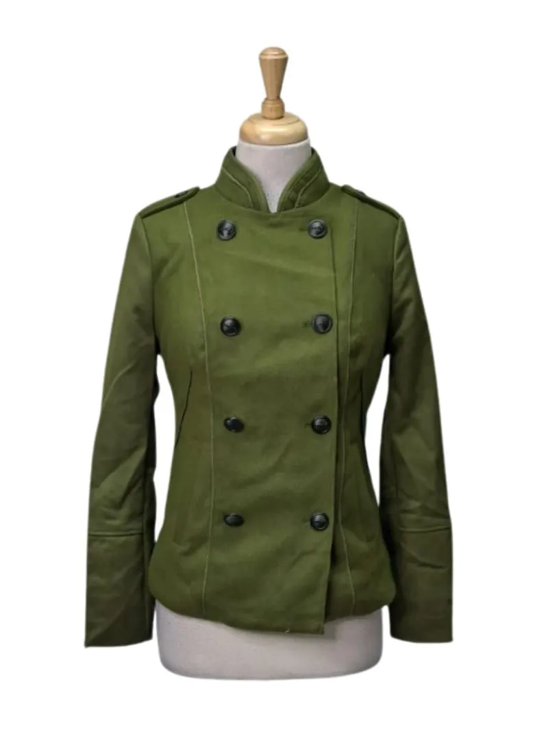 Only Ladies Detail Buttoned Jacket - Green sold by FBO