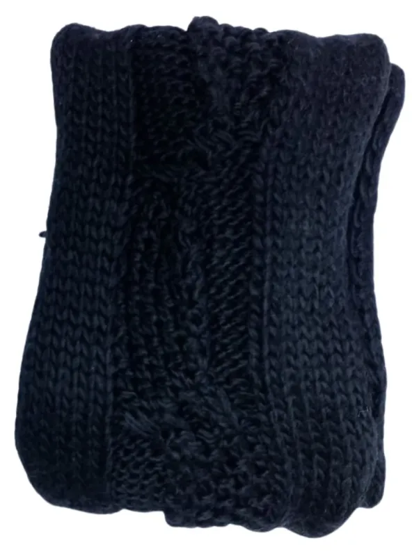 Cache Cache Unisex Knit Scarf - Black sold by FBO