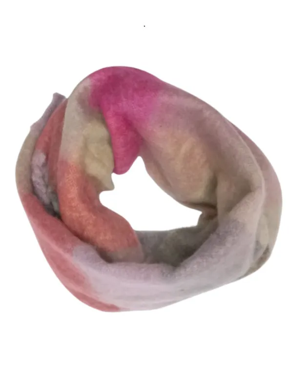 S.oliver Ladies Tassel Edge Checked Wool Scarf - Pink sold by FBO