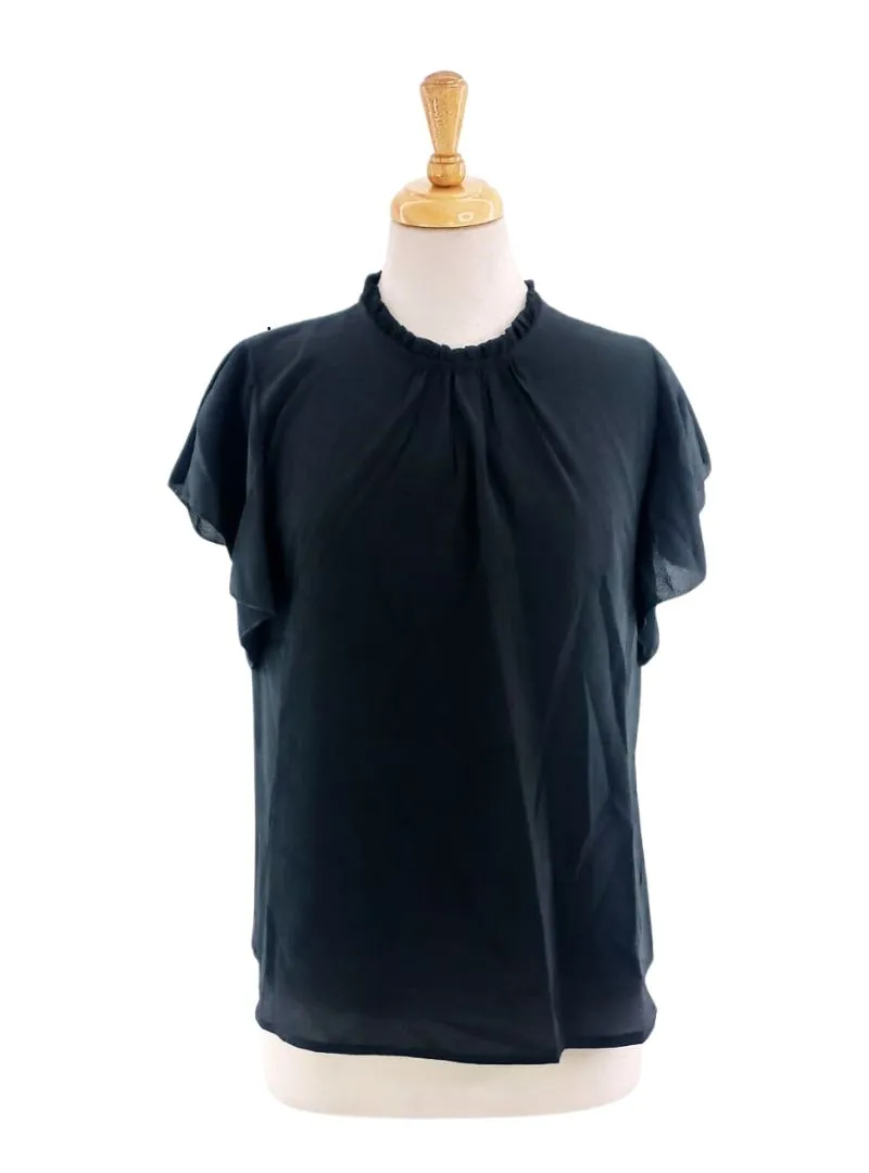 SHORT SLEEVE PLAIN BLOUSE sold by FBO