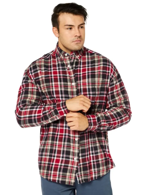 Asos Mens Checked Shirt - Red sold by FBO